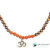 TCC™ Natural Rudraksha & Tiger Eye Om Buddha Pendant